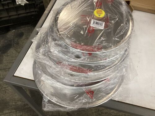 Lot of (6) 14" Pizza Trays  - Lot 608