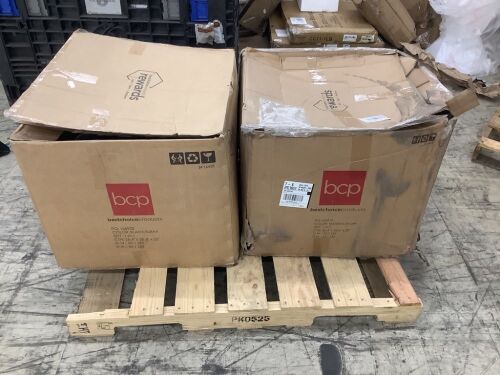 Lot of (2) Set of 2 Woven Wicker Swivel Barstools w/ 360 Rotation, Steel Frame - Lot 537