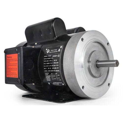 VEVOR 1.5HP Electric Motor, 3450rpm Reversible Single Phase 56C Frame Air Compressor Motor 5/8" Shaft Diameter - Lot 604