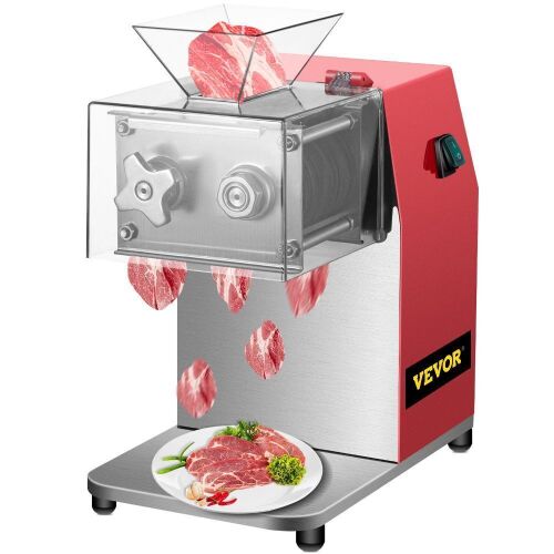 VEVOR Commercial Meat Cutting Machine, 551 Lbs/H 850W, 10mm Blade  - Lot 605