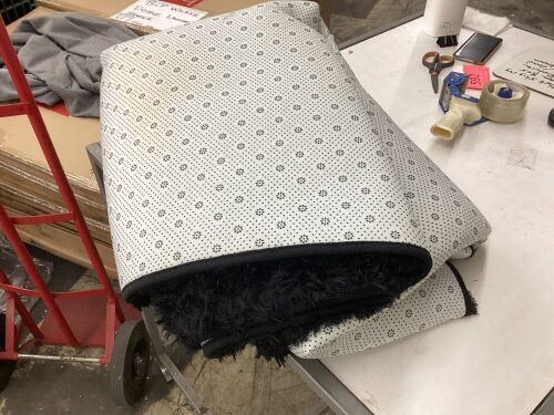 Black Shag Rug, Unknown Size  - Lot 601