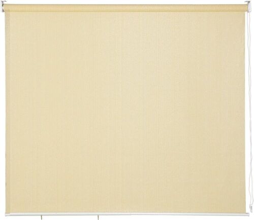 PHI VILLA Patio Shades Roll Up Outdoor Sun Shade Roller 8ft Width by 8ft Height, Wheat  - Lot 499
