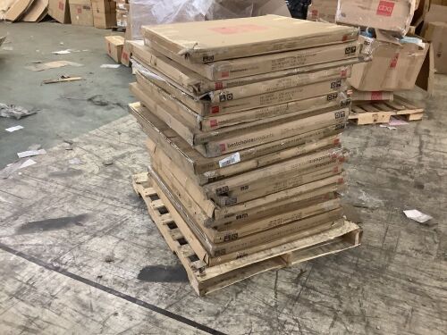 Lot of (19) Fireplace Screens, Multiple Sizes/Styles, Mostly New - Lot 449