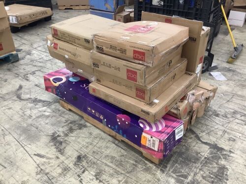 Lot of (8) Patio Umbrellas & (8) Bases - Uninspected, Open Box  - Lot 450