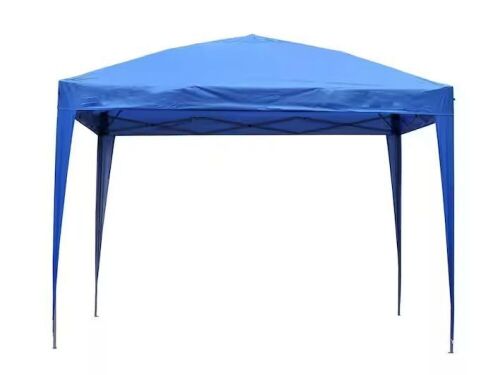 10 ft. x 10 ft. Outdoor Straight Leg Blue Pop Up Canopy - Lot 361