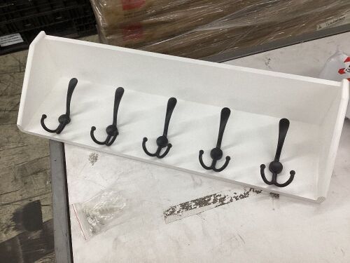Dseap Wall Shelf with 5 Tri Hooks - Lot 203