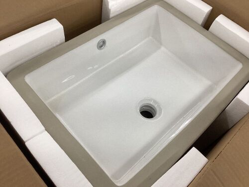 Rectangular Undermount Bathroom Sink  - Lot 140