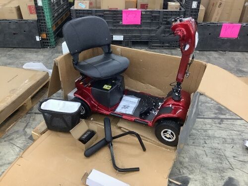 4 Wheel Electric Mobility Scooter - No Mirrors - Lot 18