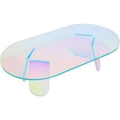 Acrylic Iridescent Rainbow Color Coffee Table - Lot 577