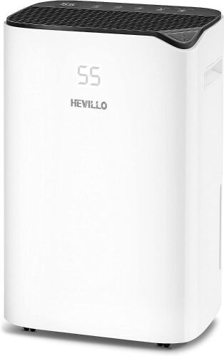 Hevillo Dehumidifier 2000 Sq. Ft 40 Pint with Continuous Drain Hose, Intelligent Humidity Control  - Lot 51