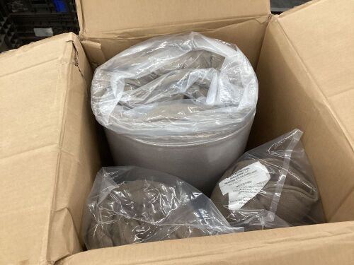 Bossima Patio Seat Cushions, 3 Piece, Light Brown  - Lot 104
