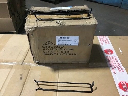 Case of All-Wire Pegboard Hooks with T-Scan Bar  - Lot 309