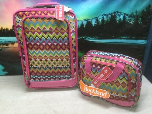 Rockland Fashion Softside Upright 2 Piece Luggage Set - Lot 565