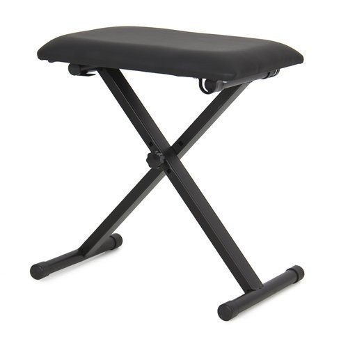 TopStageLeather Padded Piano Keyboard Bench Seat w/ Rubber Feet - Lot 613