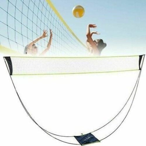 Portable Outdoor Beach Volleyball Tennis Foldable Badminton Net - Lot 774