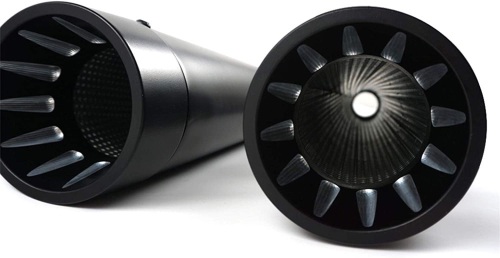 SHARKROAD Black 4.4" Large-Outlet Megaphone Slip On Muffler Exhaust For Harley Davidson Touring 2017-2021 - Lot 941