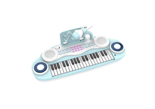 iLearnMusic 37-Keys Electric Piano Keyboard for Kids with Music Stand, Microphone, Recording, Playback - Lot 1084