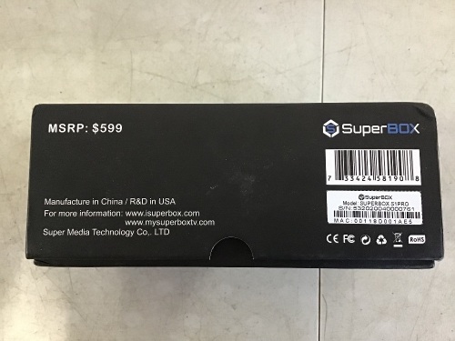 Superbox S1PRO Smart Streaming Media Player - Lot 1111