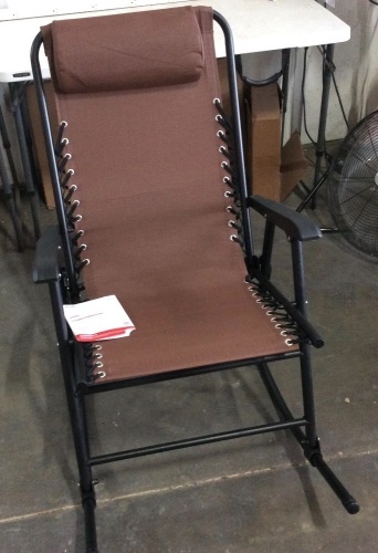 Foldable Zero Gravity Patio Rocking Lounge Chair  - Lot 914