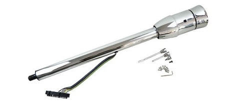 Bous Performance 32" Tilt Manual Steering Column with Adapter, Chrome - Lot 585