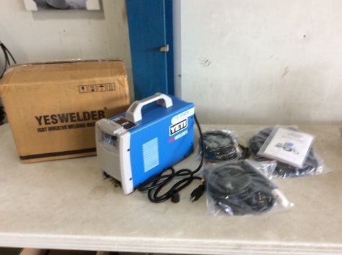 YESWELDER TIG-205DS HF TIG/Stick/Arc Welder, 205 Amp 110 & 220V Dual Voltage with Foot Pedal  - Lot 1157