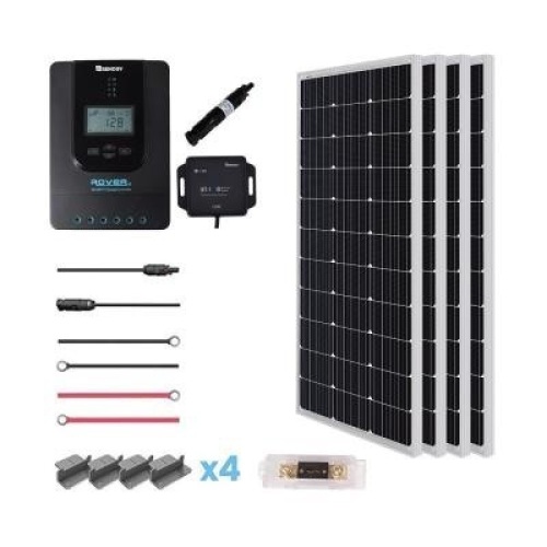 Renogy New 400-Watt 12-Volt Mono Solar Premium Kit for Off-Grid Solar System - Lot 39