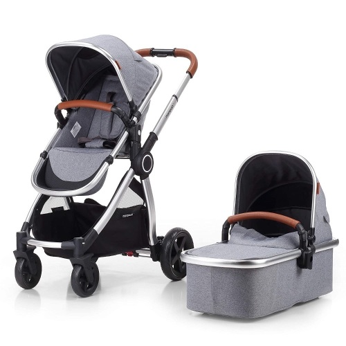 Mompush Full-Size Standard Stroller, One-Step Fold, Full Size Front or Rear Facing Toddler Seat, X-Large Easy-Access Basket, Sleek & Versatile  - Lot 49