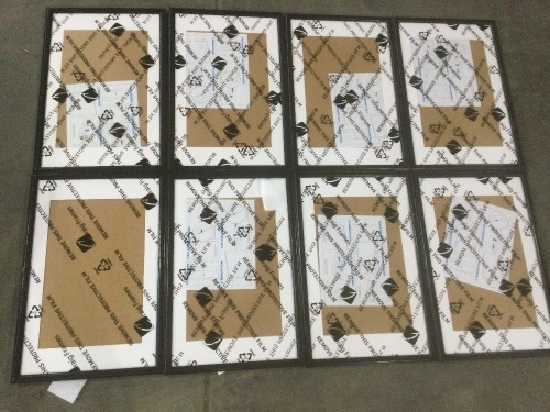 Lot of (8) Black Picture Frames, 23.5" x 15.5"  - Lot 849