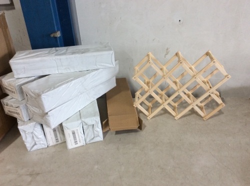 Lot of (10) Folding Wine Racks - Lot 1044