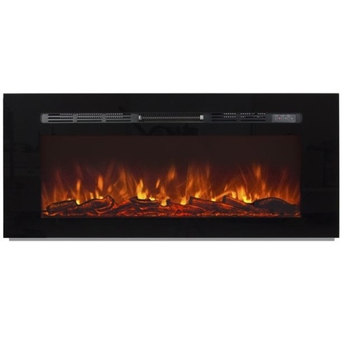 1500W 50in Heat Adjustable In-Wall Recessed Electric Fireplace Heater w/ Remote Control  - Lot 311