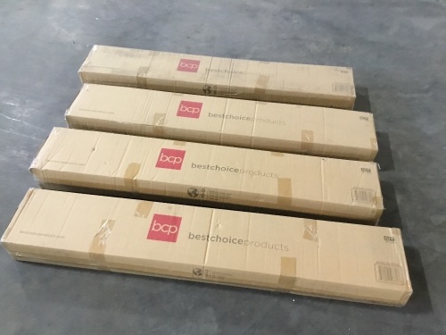 Lot of (4) 4ft Gymnastics Sectional Floor Balance Beam w/ Hook & Loop Attachments - Lot 697