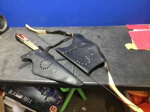 Bow Case and Arrow Quiver Set Waist Belt - Lot 1020