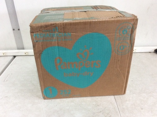 Pampers Baby Dry Diapers, Size 1, 252 ct - Lot 270