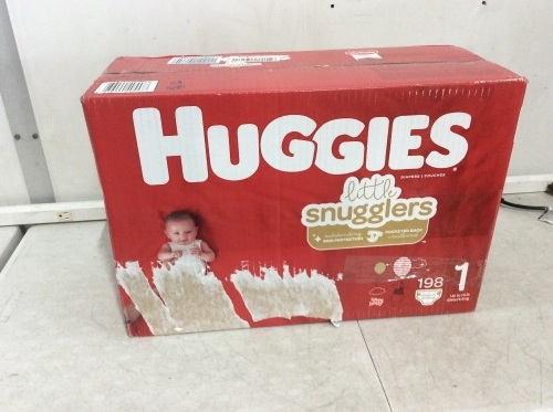 Huggies Little Snugglers Baby Diapers, Size 1, 198 ct  - Lot 290