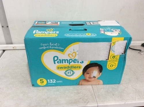 Pampers Swaddlers Bbaby Diapers, Size 5, 132 Ct - Lot 610