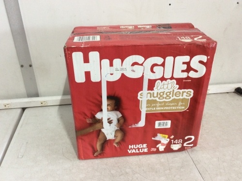 Huggies Little Snugglers Baby Diapers, Size 2, 148 ct  - Lot 273