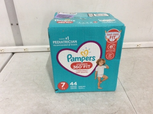 Pampers Cruisers 360 Baby Diapers, Size 7, 44 ct - Lot 274