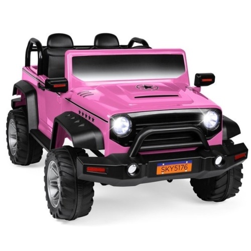 12V 2.2MPH Kids 2-Seater Ride On Truck w/ Parent Control, Headlights, MP3 Player - Lot 28