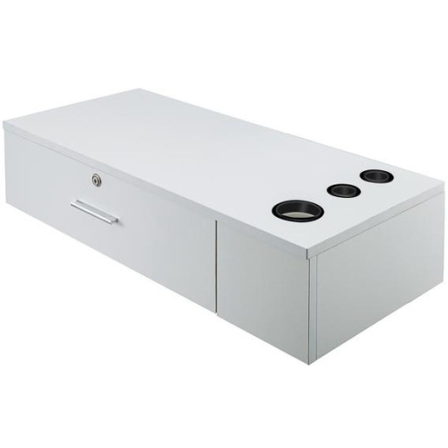 Salon Wall Mount Styling Station Classic Locking Storage  - Lot 110