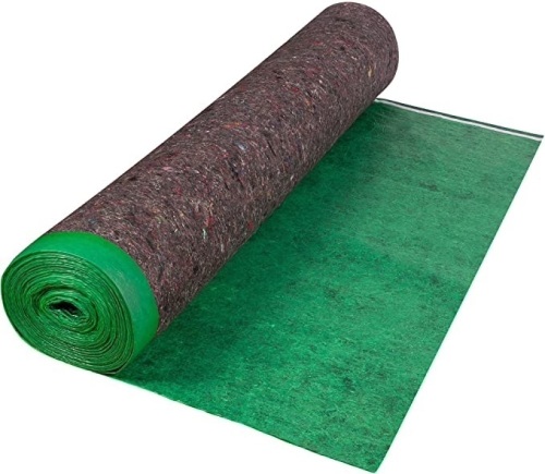 Roberts 70-193A Super Felt 360 sq 60 in. x 72 ft. x 3 mm Cushion Underlayment Roll for Engineered Wood and Laminate Flooring, Green  - Lot 109