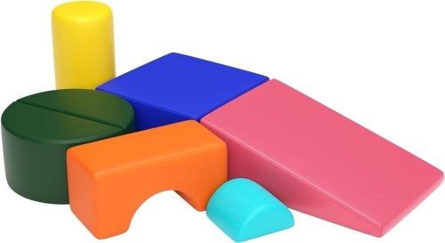  6 Piece Climbing Toys for Toddlers 1-3 Nugget Couch Kids, Lightweight Foam Baby Climbing Toys Indoor, Safe Soft Play Equipment Climbing for Crawing and Sliding - Lot 157