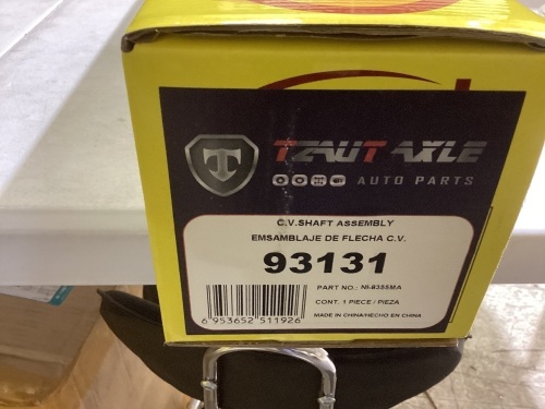 Tzaut Axle C.v. Shaft Assembly 93131 - Lot 165