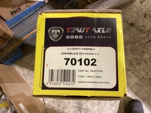 Tzaut Axle C.V. Shaft Assembly 70102 - Lot 168