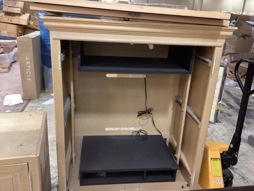 Tv Cabinet with base needs hinges  - Lot 191