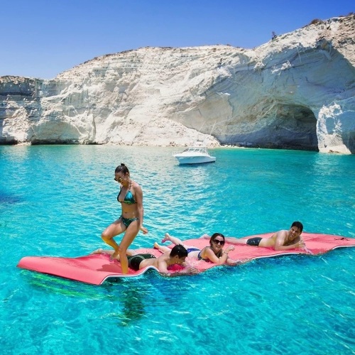 Floating Water Mat, 18ft x 6ft XPE Foam Floating Pad with Buckle Design & Fixing Elastic String, Portable Durable Water Blanket for Lake River Sea Swimming Pool - Lot 196