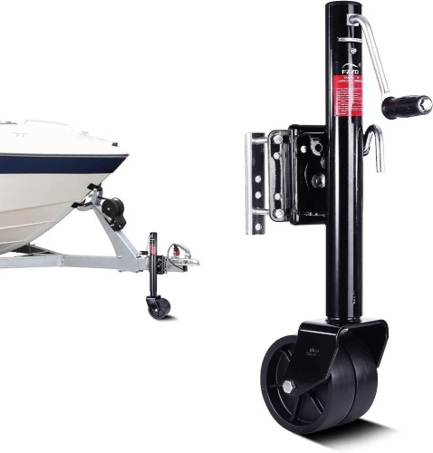 FZZD 2000lbs Trailer Jack with Wheel, Heavy Duty Swivel Boat Trailer Jack, 12" Lift, for RV Boat - Lot 769