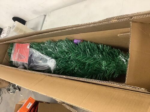 Pre-Lit Fiber Optic Pine Christmas Tree w/ Multicolor & LED Lights - Lot 4807
