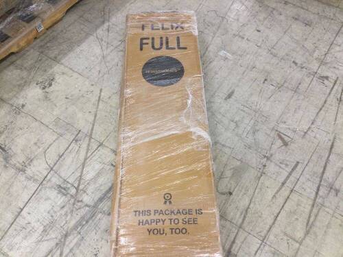 Felix Full Size Bed Frame, Matte Black  - Lot 220