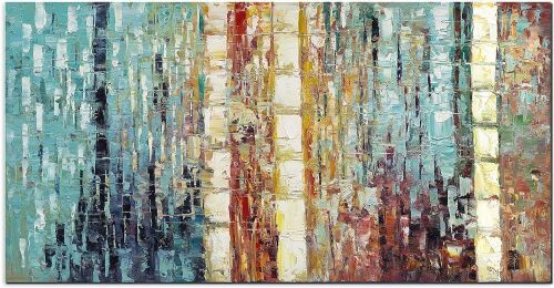 Large Abstract Wall Art, 24" x 48"  - Lot 479