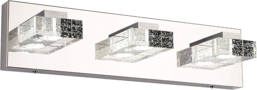 SOLFART 3 Lights LED Dimmable Vanity Light Fixture, White Light-4500K - Lot 484